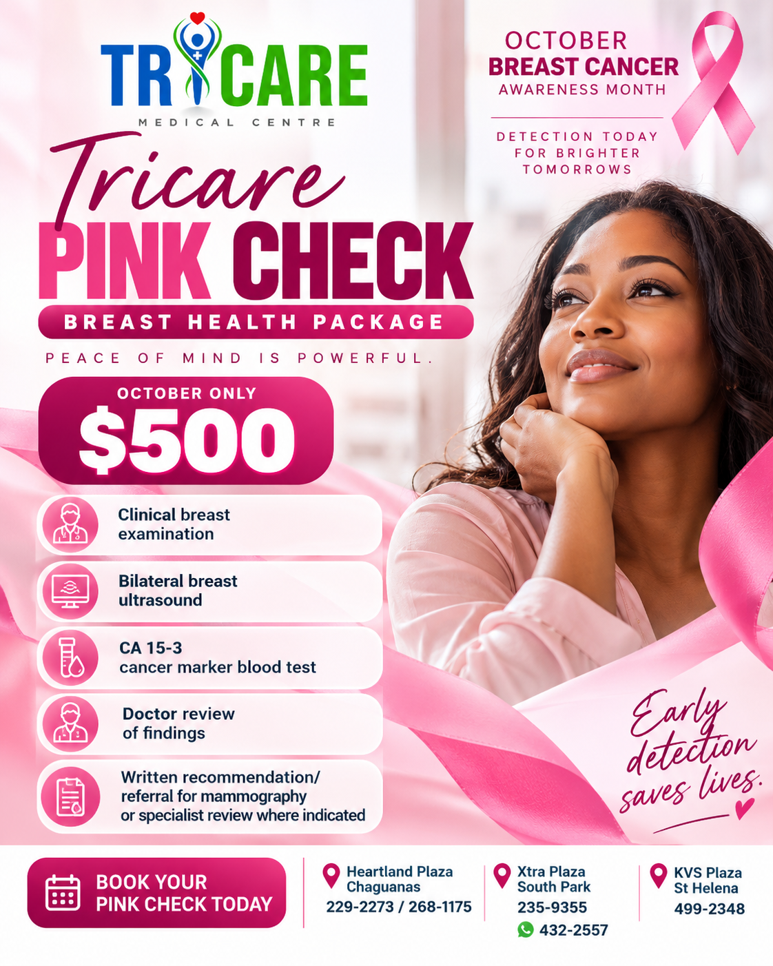 October Pink Check